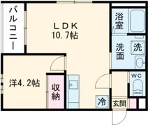 レガルバ富田の間取り画像