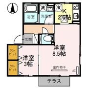アペルトコート Bの間取り画像