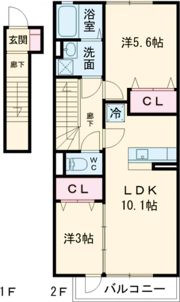 フェーブ千代が丘の間取り画像