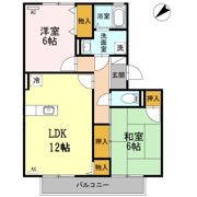 アビタシオン仁川Ⅱの間取り画像