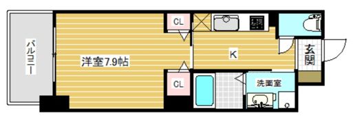 ジアコスモ神戸三宮の間取り画像