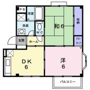 ラフィーネ立花Bの間取り画像