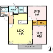 セジュール田園 Aの間取り画像