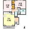 リビングタウン弘前 Cの間取り画像