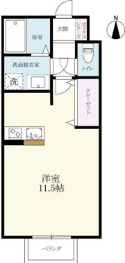 トレゾール神園の間取り画像