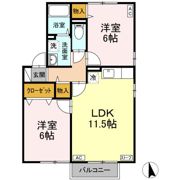 セジュールサザンウインド Aの間取り画像