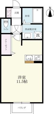 トレゾール神園の間取り画像