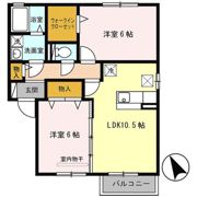 コモライズ白銀 Aの間取り画像