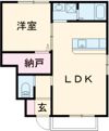 エスカレント姫方の間取り画像