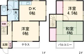 権藤テラスハウスの間取り画像