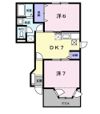 ソレアード シンデンBの間取り画像