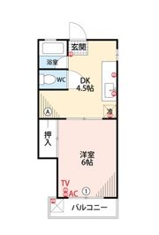 西陵ハイツの間取り画像
