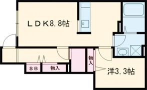 バローニA棟の間取り画像