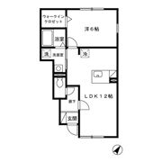 リビングタウン若宮 Aの間取り画像