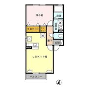 フォレット アモール Aの間取り画像