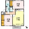 セジュールアンソレイエ Bの間取り画像