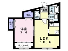 プレシャスオ－クの間取り画像