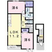 エスト ウィステリアBの間取り画像