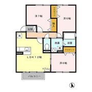グリーンヒルズ Bの間取り画像