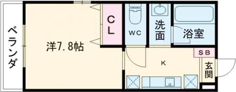 ベルフォーレ和多田の間取り画像