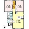 グリーンヒルズ Bの間取り画像