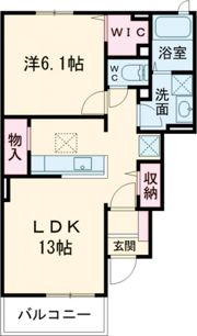 カーサ フェリーチェ Ⅱの間取り画像