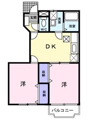 アルカディアⅠの間取り画像