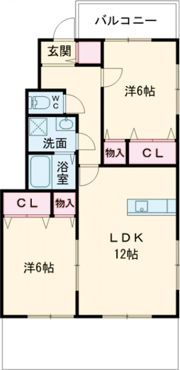 アパートメント吉野ヶ里の間取り画像