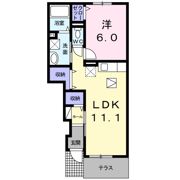 ボヌールエスパスⅣ番館の間取り画像