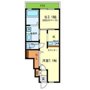 ONLYONE宝塚山本Ⅰの間取り画像