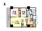 グランセジュール江坂 住居の間取り画像