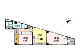 リバーサイド西山の間取り画像