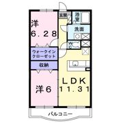 アジュールの間取り画像