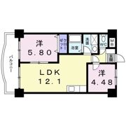 レポサール弥勒寺の間取り画像