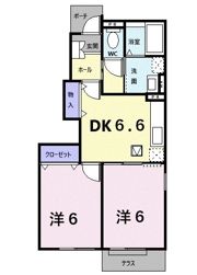 キャトルセゾンAの間取り画像