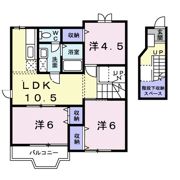 パルテール21 Aの間取り画像