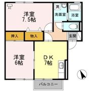 ロイヤルガーデン須田ノ木 A棟の間取り画像