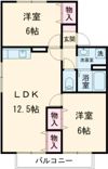 セジュールS B棟の間取り画像
