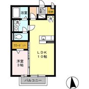 コートHiguchi B棟の間取り画像