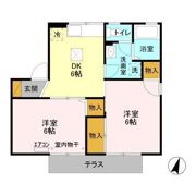 ランセ今谷 Aの間取り画像