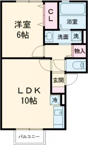 ロイヤルガーデン小佐世保 A棟の間取り画像