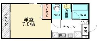 ベルフォーレ和多田の間取り画像