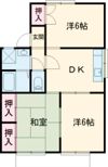セジュール汐見台B棟の間取り画像
