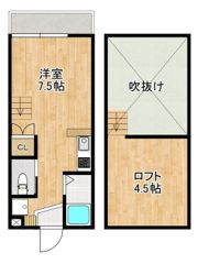 MODERN 西山Aの間取り画像