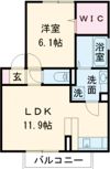 エトワール広田Bの間取り画像
