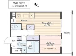ART RESIDENCE IN KASHIWA-no-HA（アートレジデンス イン カシワノハ）の間取り画像