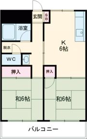 コーポ城崎の間取り画像