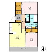 オ・ソレイユABIKOの間取り画像