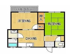 フラット松江の間取り画像