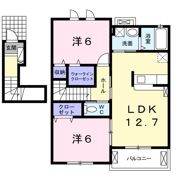 サンシャインビレッジアゼリアBの間取り画像